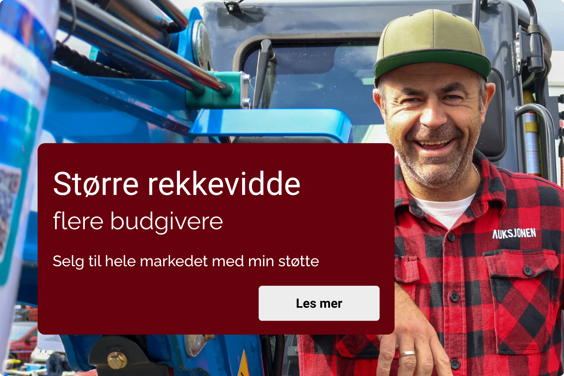 Kampanjebanner på Auksjonen.no